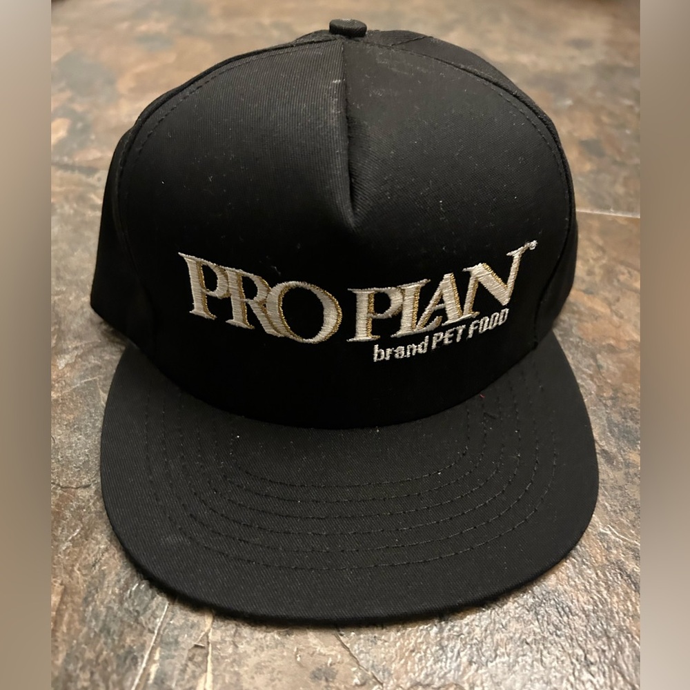 Vintage 80s/90s Purina Pro Plan Embroidered Snap Back Hat